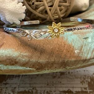 You are my Sunshine Sunflower Bracelet